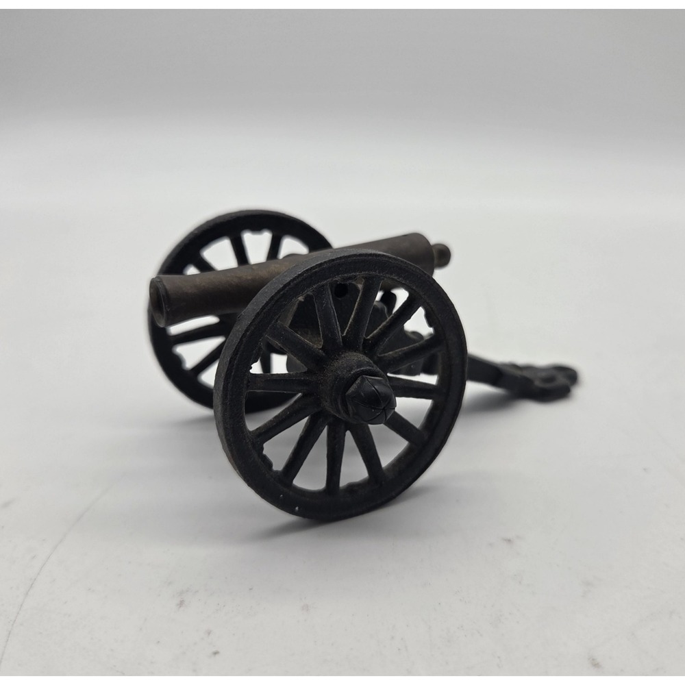 Vintage Penn Craft USA Metal Cast Iron Mini Cannon Revolutionary Civil War Decor